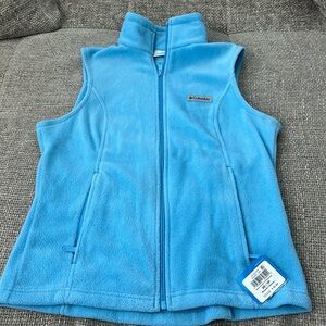 NWT, women’s Columbia Sawyer Rapids 2.0 Fleece Vest, size: XS, color: blue